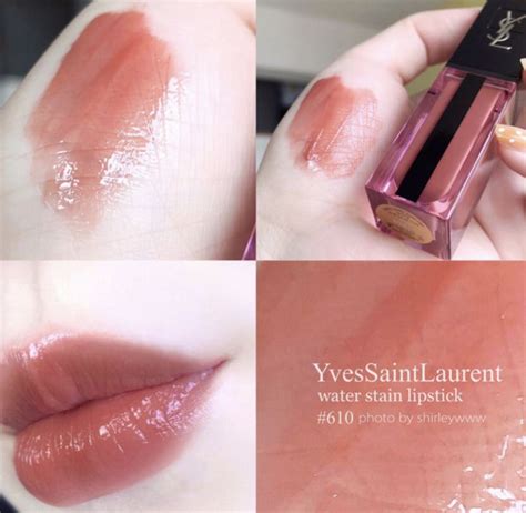 ysl glossy stain swatches 12|YSL lip stain 610.